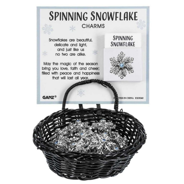 Spinning Snowflake Charm 