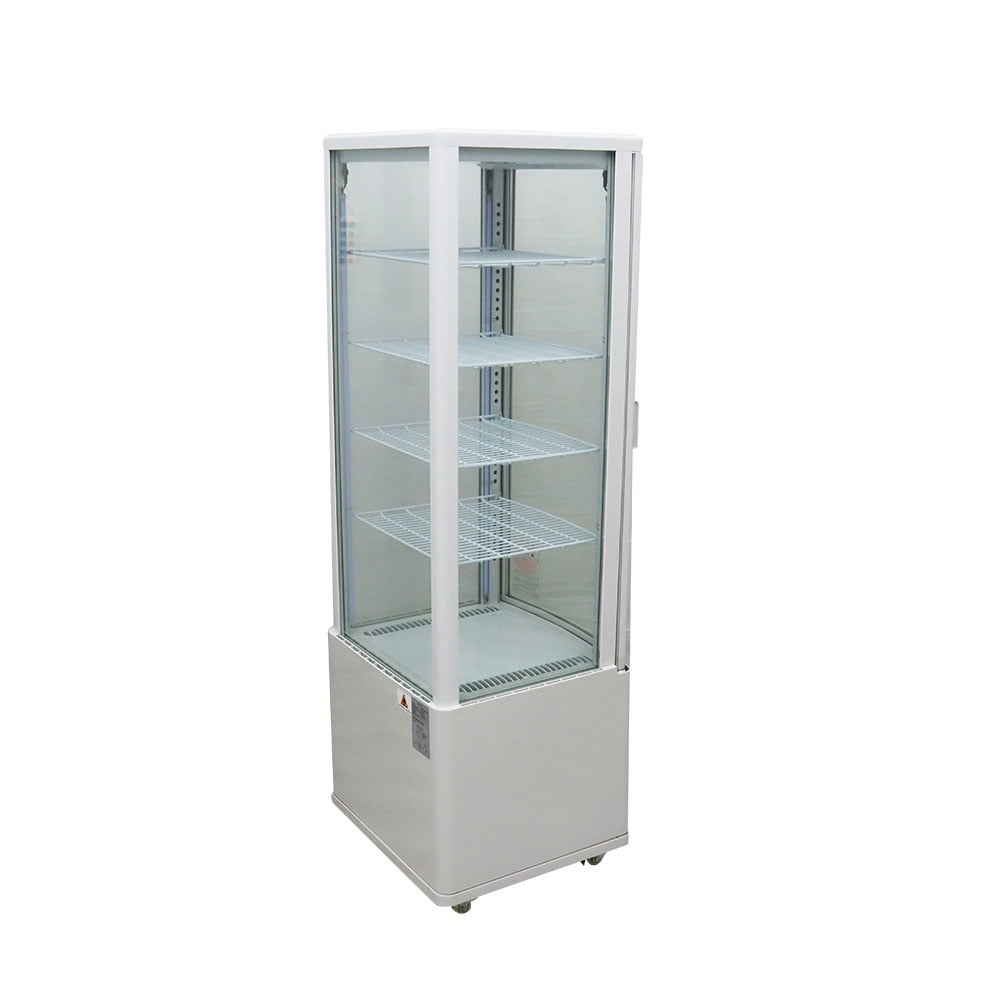 INTSUPERMAI Commercial Refrigerator Cake Display Case Beverage Cooler Showcase 235L