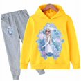 thumbnail image 3 of Conjunto de Elsa y Frozen para niños, ropa informal para niñas pequeñas, disfraz de manga larga, conjuntos de sudaderas con capucha para niños, ropa para niños de 2 a 14 años, 3 of 5