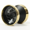 thumbnail image 2 of C3yoyodesign Galaxy Surfer Yo-Yo - Wide Rimmed Bi-Metal YoYo (Black with Gold Rim), 2 of 4
