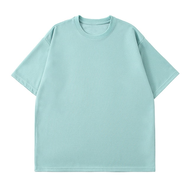 T-shirts pour Hommes à Manches Courtes Homme Uni Mode Décontracté Chandail à Enfiler Col Rond T-Shirt à Manches Courtes Hauts T-Shirts pour Hommes Mode Into the Am T-Shirts pour Hommes T-Shirts pour Hommes Grande Taille