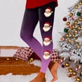 thumbnail image 4 of Zhanying Tenues de Noël pour Femmes Confort Toute la Journée Résistant aux Plis Grande Taille Collants Violets Violets TG, 4 of 6