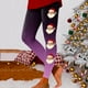 thumbnail image 1 of MKLEKYY Leggings deportivos para mujer, leggings de entrenamiento, pantalones con estampado navideño de bloques de color, leggings elásticos suaves 2499, 1 of 4
