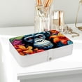 thumbnail image 6 of Monkey Elegant PU Leather Jewelry Organizer Box with Removable Compartment - Portable Earring Organizer, 6 of 6