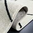 thumbnail image 5 of SAFAVIEH Tulum Carmella Geometric Runner, 2'2" x 9', Ivory/Black, 5 of 8
