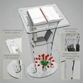 thumbnail image 3 of Classic Concepts Acrylic Podium Stand – Portable Modern Lectern for Church, Conference, Events, 3 of 5