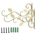 thumbnail image 2 of Ganchos De Jardín Para Cesta Colgante, Soporte Para Plantas, Soporte De Cesta Colgante De Hierro Forjado Con Tornillos Para Macetas, Macetas, Farol 2 Uds. Noticed HA036992-00, 2 of 6