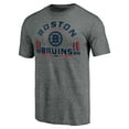 thumbnail image 2 of Men's Heathered Gray Boston Bruins Team Freedom Tri-Blend T-Shirt, 2 of 3