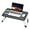 Black, variant on Folding Lap Desk Laptop Stand Bed Desk Table Tray, Breakfast Serving Tray, Portable & Lightweight Mini Table for Sofa Couch Floor - White