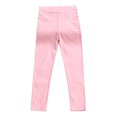 thumbnail image 2 of Gerichy Toddler Baby Girls Candy Color Solid Color Leggings Casual Tight Pants Girls School Yoga Leggings Kids Little Girls Bottom Pants Kids Girls Elastic Waistband Skinny Long Pants with Pockets, 2 of 4