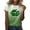 W, variant on BOOMILK St. Patrick's Day T Shirts for Women Cute Shirt Top Short Sleeve Casual Print