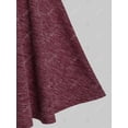 thumbnail image 4 of Más el tamaño de la piel de imitación Insertar Vestido de punto abotonado Rosegal Vestidos casuales de talla grande, 4 of 5