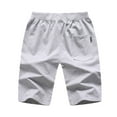 thumbnail image 2 of SWSMCLT Men's Soft Lightweight Sweat Shorts Gym Shorts Drawstring Joggers Short Comfy Cotton Spandex Summer Light Grey XX-Large, 2 of 4