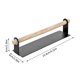 thumbnail image 5 of Worallymy Toallero Montado en la pared Soporte de trapo Cocina Baño Hierro Metal Madera Toalla Estante de almacenamiento Negro Worallymy JD735815490, 5 of 7