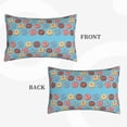 thumbnail image 2 of Rateoe Cute Donut Pattern Pillow Covers with Invisible Zipper(Pillows are not Included) Standard Pillowcases-14"x20", 2 of 6