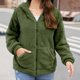thumbnail image 1 of Chaquetas y abrigos casuales de manga larga con capucha para mujer, con capucha, de un solo pecho, de manga larga, de color liso, de felpa de doble cara, chaqueta casual de manga larga con capucha, su, 1 of 7