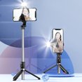 thumbnail image 1 of Palo de selfie móvil con luz de relleno, soporte activo, mini palo de selfie multifuncional universal con Bluetooth, 1 of 6