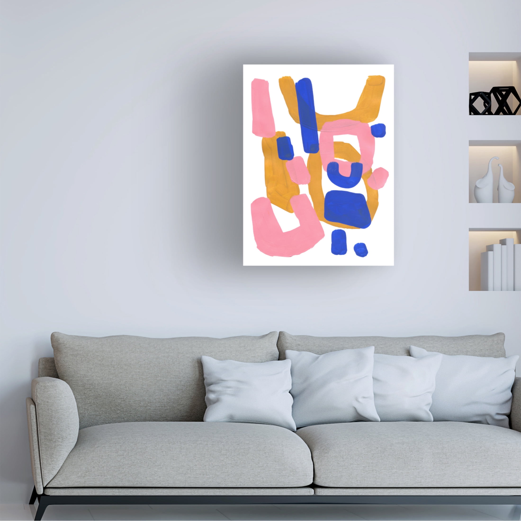 Trademark Fine Art Ejaaz Haniff Pink Smile Canvas Wall Art