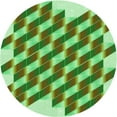 thumbnail image 1 of Ahgly Company Machine Washable Indoor Round Transitional Seaweed Green Area Rugs, 5' Round, 1 of 7
