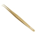 thumbnail image 6 of 6PCS Complete Golden Titanium Coated Eyelash Extension Tweezers Set In Copper Color Glitter Magnetic Kit - Made of Japanese Stainless Steel, 6 of 7