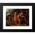 thumbnail image 2 of Antwerp School 14x12 Black Modern Framed Museum Art Print Titled - Diogenes and Alexander the Great (17th Century), 2 of 5