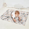 thumbnail image 2 of White Boho Bohemia Rainbows Suns Clouds Pattern Blanket,Comfortable Soft Flannel Throw Blanket,All Season,Warm Lightweight Blankets for Sofa Bed Couch Living Room Chair,30"x40", 2 of 4