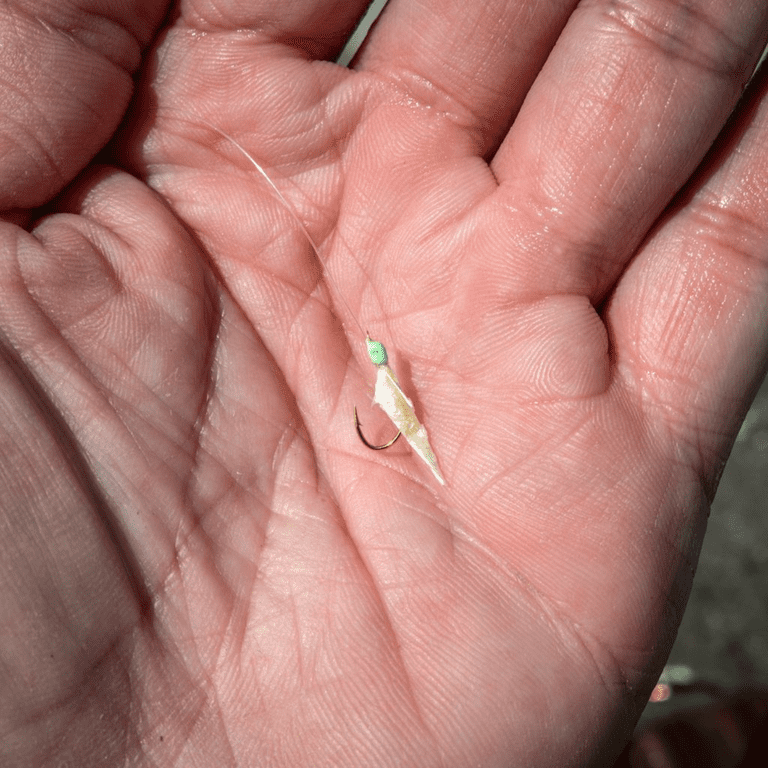Tsunami Sabiki Rig Iridescent Green Glow Size 6 Saltwater Bait