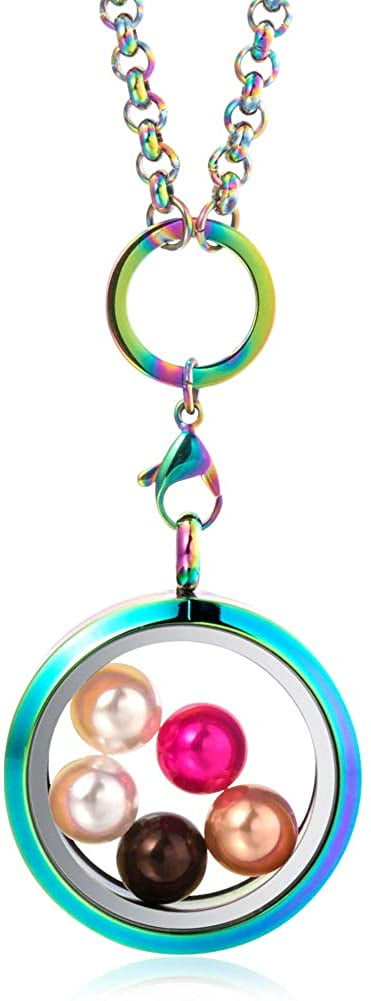 Pearl Cage Pendant Necklace - 30mm 