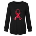 thumbnail image 5 of Nfurl Women Blessed Breast Cancer Ribbon Graphic Tees Shirts Long Sleeve Cancers Awareness T-shirts for Breast Cancer Survivor Gifts Black XXL, 5 of 5