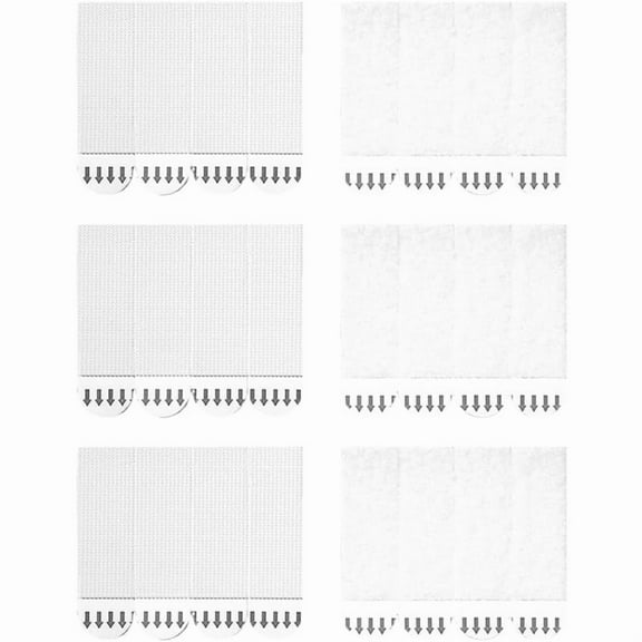 32-Pairs(64 Strips)tiras para colgar cuadros pequeños, resistentes, cinta de gancho y bucle, tiras adhesivas resistentes al agua para colgar marcos