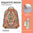 thumbnail image 5 of Mantra Bohemian Geometric Backpack&nbsp;- Artistic & Functional School Backpack, Water-Resistant Bookbag with Side Pockets, Great Gift for Back to School, 5 of 6