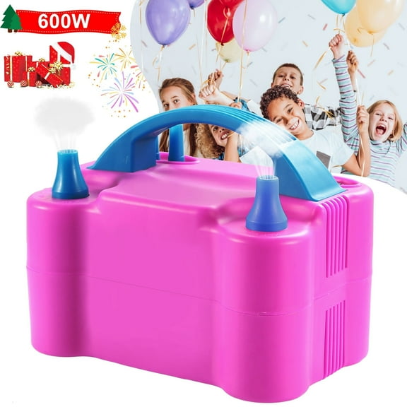 Imountek Balloon Pump Electric, Automatic Dual Nozzle Inflator for Balloons Party Decorations