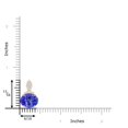 thumbnail image 5 of ANGARA Natural 2.9 ct Tanzanite Pendant with Diamond Bale in 14K Rose Gold for Women (Size-10x8mm) | December Birthstone, Birthday, Anniversary, Jewelry Gift for Women | Natural Tanzanite Necklace, 5 of 9