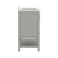 thumbnail image 4 of Flash Furniture 36" Bathroom Vanity with Sink, Cabinet with Gold Hardware, Soft Close Doors, Open Shelf & 3 Drawers, Carrara Marble Finish Counter, Gray/White, 4 of 11