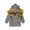 Gray, variant on Lindreshi Boys Winter Coat Clearance Toddler Baby Boy Girl Color Sweater Hooded Knit Faux Collar Tops Warm Coat