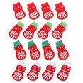 thumbnail image 5 of Anti-Slip Pet Socks 16Pcs Cotton Red for Floorprotection and Pet Use, 5 of 5