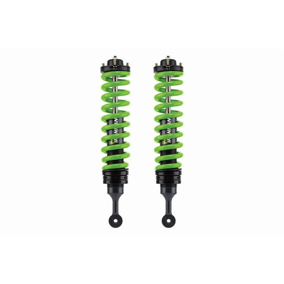 Ironman 4x4 Coil Over Shock Absorber 45710FE-ACKTC-PB-P Non Adjustable Valving; 2-1/2 Inch Lift; Pigtail Spring; Black Body/Green Coil Spring; Single