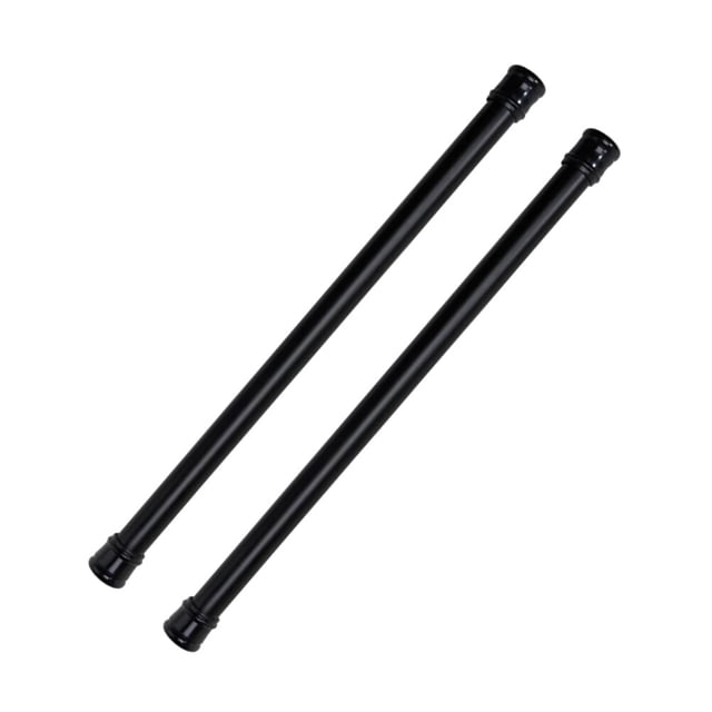 WESIEVYA 2 Pcs Tringle de Rideau de Douche Réglable Tringle de Tension en Métal Noir Installation Facile Sans Perçage Usage Salle de Bain