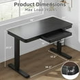 thumbnail image 6 of Homall 48x24"Electric Height Adjustable Standing Desk with Drawer and Charging Ports, Ergonomic Office&Home Computer Desk, Black, 6 of 7