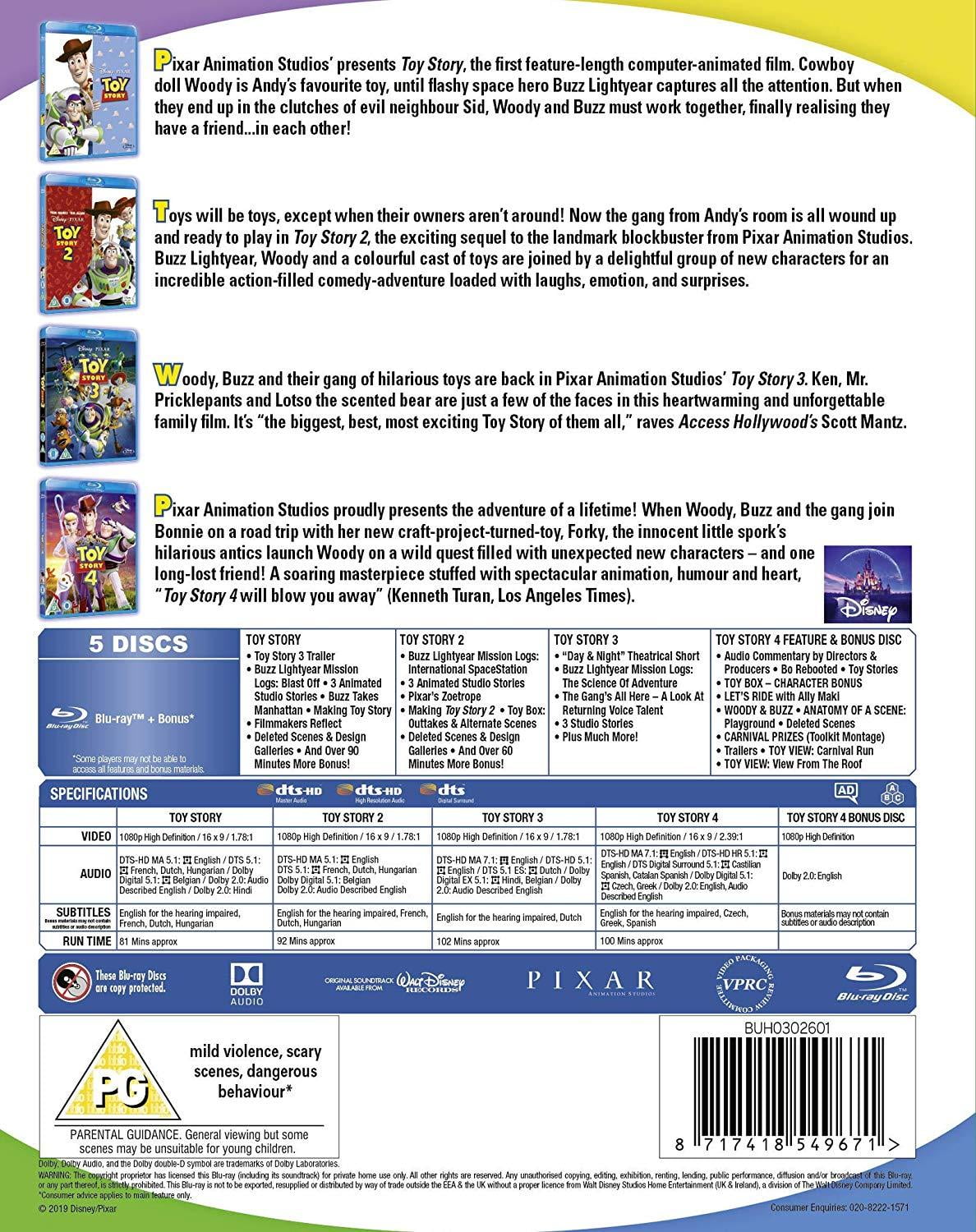 toy story blu ray set