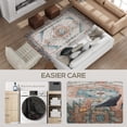 thumbnail image 4 of Demi Bonn 4x6ft Area Rug, Vintage Machine Washable Rug, Non-Slip Floor Carpet for Living Room, Bedroom, Dining Room, Brown, 4 of 7