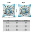 thumbnail image 2 of Pofeuu World Travel Print Double-sided plush pillowcase Square Throw Pillow Covers Pillows Cover for Living Room Bedroom Sofa Couch Cushion Cover（No pillow core）-24"x24", 2 of 7