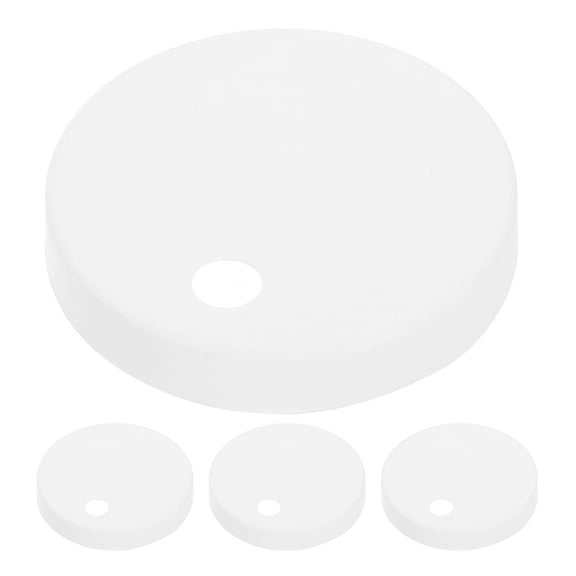 LITINKIMI 4-Pack White Plastic Toilet Bolt Covers Decorative Caps for Universal Toilet Seat Hardware