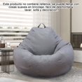 thumbnail image 5 of XIBUFE Bean Bag Chair Sofa Cover(No Filler),Lazy Lounger High Back Large Bean Bag Storage Chair Cover Sack for Adults and Kids Without Filling (Dark Gray,M), 5 of 8