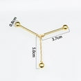 thumbnail image 2 of VERDANVERSE 1Ud Chic De Metal Dorado Para Adornar Camisas Y Accesorios, 2 of 8