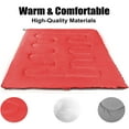 thumbnail image 4 of Cold Weather Hooded Sleeping Bag for Adults, Kids, Homeless, Camping, Indoors & Outdoors in Red 71"L x 30"W, 4 of 6