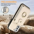 thumbnail image 7 of REQO Phone Case for Samsung Galaxy S22 Plus S22+ 5G Wallet Cell Cover with Screen Protector and Crossbody Strap Ring Stand RFID Credit Card Holder S22+5G S22plus 22S + S 22 22+ Women Girls Beige, 7 of 7