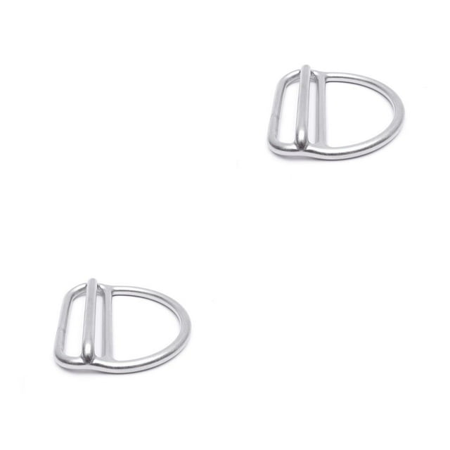 ZheElen Scuba Diving Ring Quick Adjust Weight Belt Buckle Strap D-Ring Harness Stopper Snorkeling Gear Water Sports Accessories 2Set