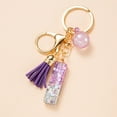 thumbnail image 3 of LYMAYTER Cute Pink Tassel Mug Accessory Initial Letter Charm Keychain - with Tassel, Heart - shaped Sequins, 3 of 6