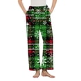 thumbnail image 2 of Zedker Christmas Womens Pajama Pants Fuzzy Fleece Winter Warm Soft Flannel Sleepwear with Pockets Multicolor Plus L, 2 of 4